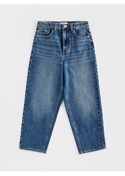 Reserved - Jeansy baggy - granatowy ze sklepu Reserved w kategorii Spodnie dziewczęce - zdjęcie 188747248
