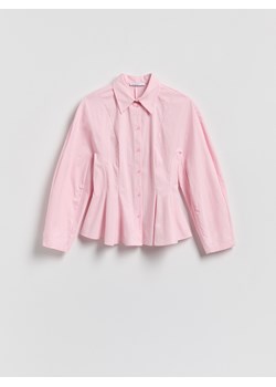 Reserved - Koszula z baskinką - pastelowy róż ze sklepu Reserved w kategorii Bluzki damskie - zdjęcie 188747445