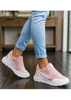 Pastelowe sneakersy buty sportowe damskie /F9-2 13409 S3299/ ze sklepu Pantofelek24.pl w kategorii Buty sportowe damskie - zdjęcie 188747479
