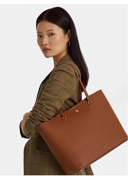 Torebka Lauren Ralph Lauren 431911655002 Brązowy ze sklepu eobuwie.pl w kategorii Torby Shopper bag - zdjęcie 188747507