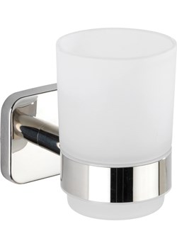 Wenko Kubek łazienkowy "Mezzano" w kolorze srebrno-białym - 7 x 9,5 x 10,5 cm ze sklepu Limango Polska w kategorii Dozowniki do mydła - zdjęcie 188747875