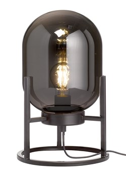 FISCHER &amp; HONSEL Lampa stołowa "Regi" w kolorze czarnym - wys. 34 x Ø 21 cm ze sklepu Limango Polska w kategorii Oświetlenie - zdjęcie 188747895