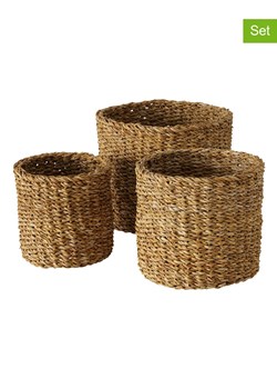 Boltze Kosze (3 szt.) "Sophy" w kolorze jasnobrązowym ze sklepu Limango Polska w kategorii Pojemniki kuchenne - zdjęcie 188747906