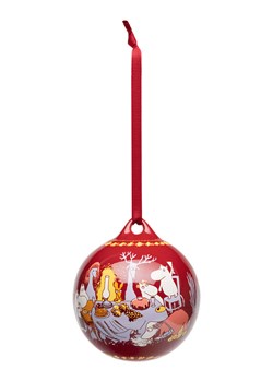 Moomin Bombka ''Annual Bauble'' w kolorze czerwonym - Ø 8 cm ze sklepu Limango Polska w kategorii Dekoracje bożonarodzeniowe - zdjęcie 188748197
