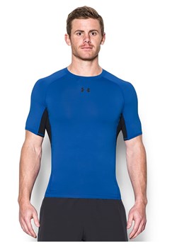 Under Armour Koszulka funkcyjna "Armour SS" w kolorze niebieskim ze sklepu Limango Polska w kategorii T-shirty męskie - zdjęcie 188748478