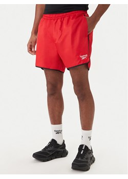 Reebok Szorty sportowe Best RK25557CCM Czerwony Regular Fit ze sklepu MODIVO w kategorii Spodenki męskie - zdjęcie 188748597