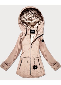 Damska kurtka z łańcuszkiem Goodlookin beżowa (KK6021-2) ze sklepu goodlookin.pl w kategorii Płaszcze damskie - zdjęcie 188749008