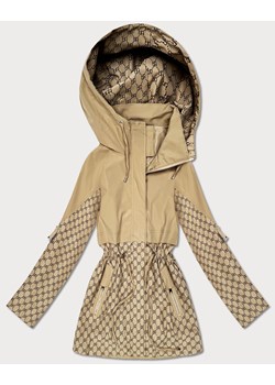 Kurtka damska ze ściągaczem w talii Goodlookin piaskowa (KK60414-2#) ze sklepu goodlookin.pl w kategorii Płaszcze damskie - zdjęcie 188749018