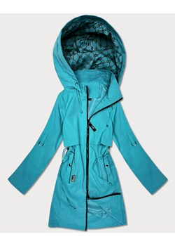 Prosta kurtka damska na podszewce Goodlookin niebieska (KK60409-3#) ze sklepu goodlookin.pl w kategorii Płaszcze damskie - zdjęcie 188749038