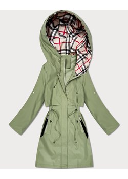 Lekka parka damska na podszewce Goodlookin khaki (KK60407-5#) ze sklepu goodlookin.pl w kategorii Płaszcze damskie - zdjęcie 188749049