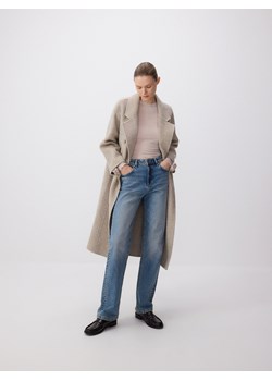 Reserved - Jeansy straight z wysokim stanem - niebieski ze sklepu Reserved w kategorii Jeansy damskie - zdjęcie 188749689