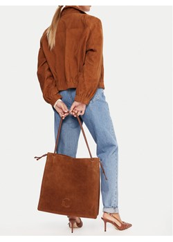 Torebka Coccinelle SS6 Coccinelle Dulse Suede E1 SS6 11 01 01 Brązowy ze sklepu eobuwie.pl w kategorii Torebki worki - zdjęcie 188750736