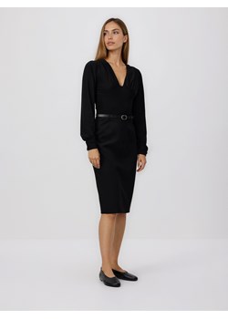 Reserved - Spódnica z paskiem - czarny ze sklepu Reserved w kategorii Spódnice - zdjęcie 188751645