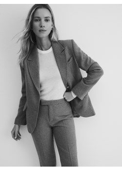 Reserved - Jednorzędowa marynarka z wełną - beżowy ze sklepu Reserved w kategorii Marynarki damskie - zdjęcie 188751709