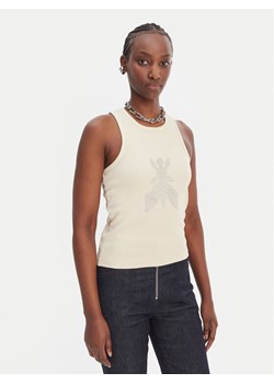 Patrizia Pepe Top 8M1768/J373-W413 Beżowy Slim Fit ze sklepu MODIVO w kategorii Bluzki damskie - zdjęcie 188752417