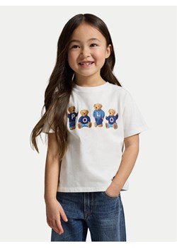 Polo Ralph Lauren T-Shirt 312A11851001 Biały Regular Fit ze sklepu MODIVO w kategorii Bluzki dziewczęce - zdjęcie 188752427