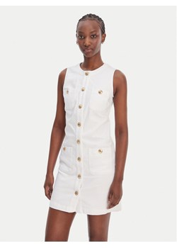 Liu Jo Sukienka jeansowa UA6334 D0275 Biały Regular Fit ze sklepu MODIVO w kategorii Sukienki - zdjęcie 188752458