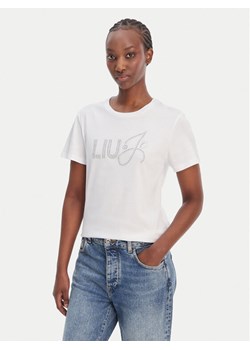 Liu Jo T-Shirt WA6491 JS923 Biały Regular Fit ze sklepu MODIVO w kategorii Bluzki damskie - zdjęcie 188752468