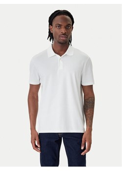 Calvin Klein Polo Birdseye LV04LF208G Biały Regular Fit ze sklepu MODIVO w kategorii T-shirty męskie - zdjęcie 188752499