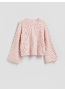 Reserved - Sweter z wełną i moherem - pastelowy róż ze sklepu Reserved w kategorii Swetry damskie - zdjęcie 188753309
