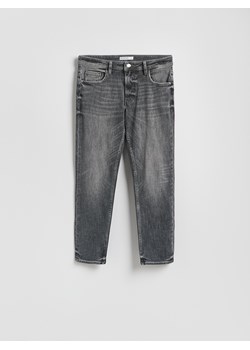 Reserved - Jeansy slim z efektem sprania - szary ze sklepu Reserved w kategorii Jeansy męskie - zdjęcie 188753356