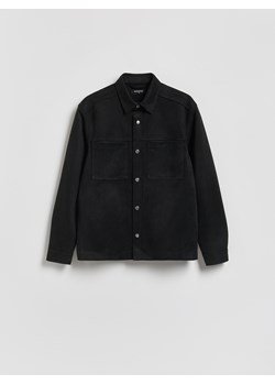 Reserved - Kurtka koszulowa z imitacji zamszu - czarny ze sklepu Reserved w kategorii Kurtki męskie - zdjęcie 188753377