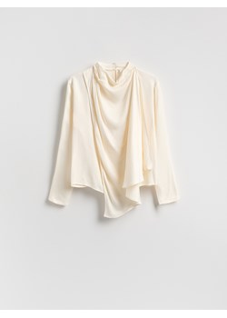Reserved - Bluzka z wiskozy - złamana biel ze sklepu Reserved w kategorii Bluzki damskie - zdjęcie 188753468