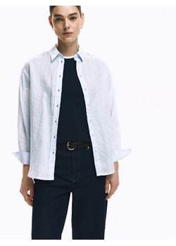 Reserved - Lniana koszula - jasnoniebieski ze sklepu Reserved w kategorii Bluzki damskie - zdjęcie 188753489