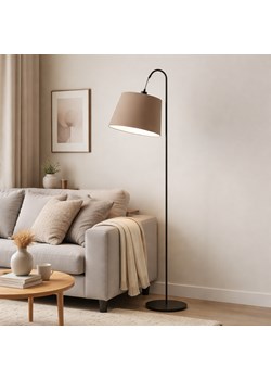 Elegancka lampa stojąca do salonu TALLIN z beżowym abażurem ze sklepu Lysne w kategorii Lampy podłogowe - zdjęcie 188754686