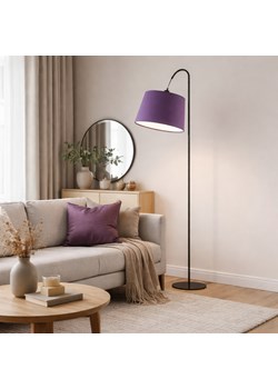 Fioletowa lampa stojąca do salonu w stylu art deco TALLIN ze sklepu Lysne w kategorii Lampy podłogowe - zdjęcie 188754695