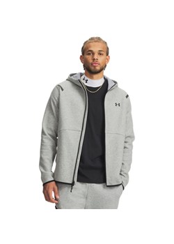 Męska bluza dresowa rozpinana z kapturem Under Armour UA Unstoppable Fleece Full-Zip - szara ze sklepu Sportstylestory.com w kategorii Bluzy męskie - zdjęcie 188755046