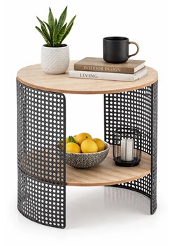 Nowoczesny okrągły kawowy stolik P2-G71 ze sklepu Edinos.pl w kategorii Stoliki kawowe - zdjęcie 188755265