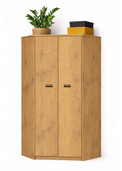 Szafa narożna w stylu loft dąb cremona + dąb lefkas R9-M73 ze sklepu Edinos.pl w kategorii Szafy - zdjęcie 188755269