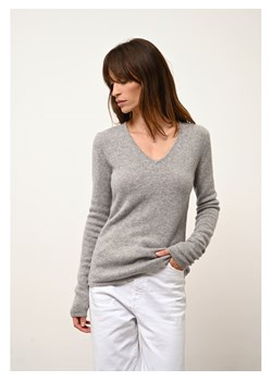 Just Cashmere Kaszmirowy sweter "Abby" w kolorze szarym ze sklepu Limango Polska w kategorii Swetry damskie - zdjęcie 188756166
