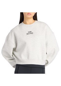 Bluza damska New Balance WT61935IAHH - szara ze sklepu streetstyle24.pl w kategorii Bluzy damskie - zdjęcie 188756888