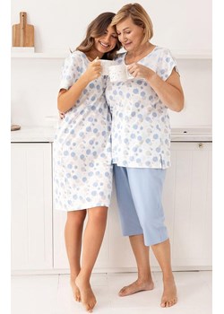 Bawełniana koszula nocna damska niebieska 173, Kolor niebieski, Rozmiar M, Regina ze sklepu Intymna w kategorii Koszule nocne - zdjęcie 188757058