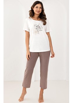 Bawełniana piżama damska beżowa 739, Kolor beżowy, Rozmiar S, Regina ze sklepu Intymna w kategorii Piżamy damskie - zdjęcie 188757108
