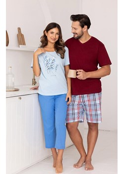 Bawełniana piżama damska niebieska 740, Kolor niebieski, Rozmiar M, Regina ze sklepu Intymna w kategorii Piżamy damskie - zdjęcie 188757117