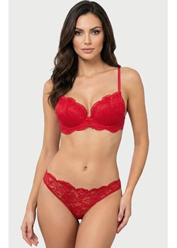 Koronkowy komplet bielizny damskiej z brazylianami czerwony Delice, Kolor czerwony, Rozmiar 75B/36, Sielei ze sklepu Intymna w kategorii Komplety bielizny damskiej - zdjęcie 188757149