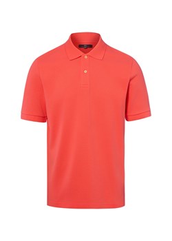Nils Sundström Męska koszulka polo Mężczyźni Bawełna koralowy jednolity ze sklepu vangraaf w kategorii T-shirty męskie - zdjęcie 188759328