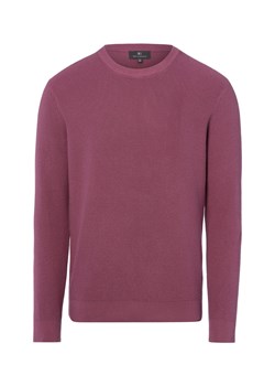Nils Sundström Męski sweter z dzianiny Mężczyźni Bawełna lila jednolity ze sklepu vangraaf w kategorii Swetry męskie - zdjęcie 188759335