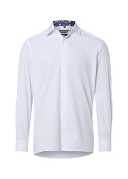 Finshley & Harding Koszula męska Mężczyźni Modern Fit Bawełna (100%) biały jednolity ze sklepu vangraaf w kategorii Koszule męskie - zdjęcie 188759345