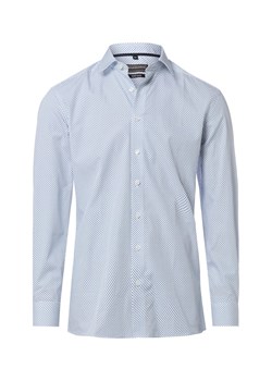 Finshley & Harding Koszula męska Mężczyźni Modern Fit Bawełna (100%) jasnoniebieski wzorzysty ze sklepu vangraaf w kategorii Koszule męskie - zdjęcie 188759349