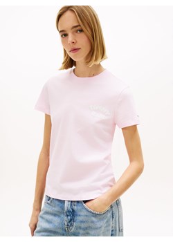 Tommy Jeans Koszulka damska Kobiety Bawełna różowy jednolity ze sklepu vangraaf w kategorii Bluzki damskie - zdjęcie 188759369