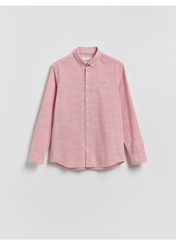 Reserved - Bawełniana koszula slim fit - brudny róż ze sklepu Reserved w kategorii Koszule męskie - zdjęcie 188759486