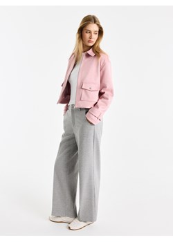 Mohito - Kurtka z imitacji zamszu - różowy ze sklepu Mohito w kategorii Kurtki damskie - zdjęcie 188759729