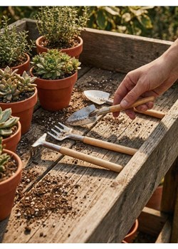 Sinsay - Zestaw narzędzi ogrodowych - srebrny ze sklepu Sinsay w kategorii Pozostałe wyposażenie ogrodowe - zdjęcie 188759949