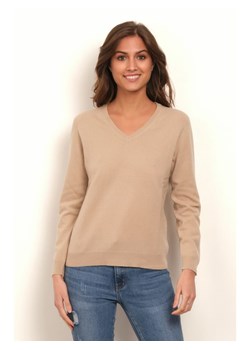 Soft Cashmere Kaszmirowy sweter w kolorze beżowym ze sklepu Limango Polska w kategorii Swetry damskie - zdjęcie 188760029