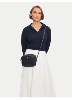 Tommy Hilfiger Torebka Poppy Th Crossover AW0AW15638 Granatowy ze sklepu MODIVO w kategorii Listonoszki - zdjęcie 188760037