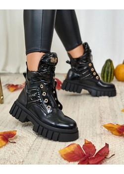 Royalfashion Damskie botki w kolorze czarnym Selilka ze sklepu royalfashion.pl w kategorii Workery damskie - zdjęcie 188761526